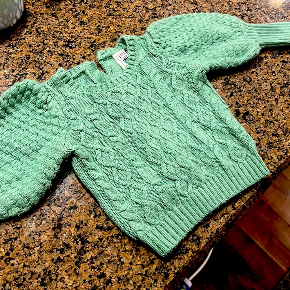 Janie and Jack 18-24 mos sweater in malachite green